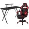 Flash Furniture Black Gaming Desk-Cup Holder/Reclining Chair Set BLN-X40RSG1031-RED-GG - alternate 8